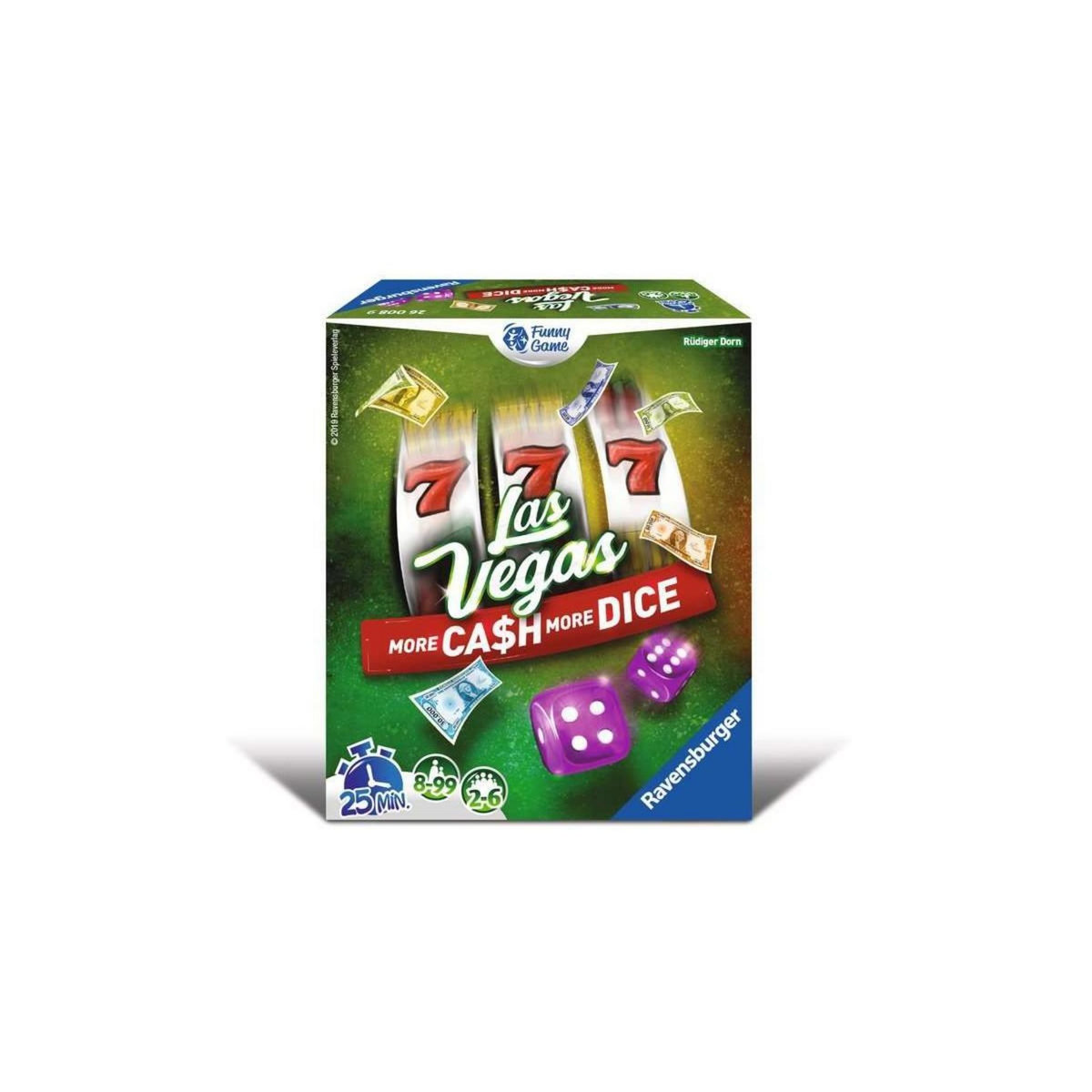 RAVENSBURGER Jeu de casino : Las Vegas - More cash more dice