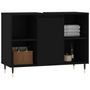 Voir la diapositive 3 : VIDAXL Armoire de salle de bain noir 80x33x60 cm bois d ingénierie