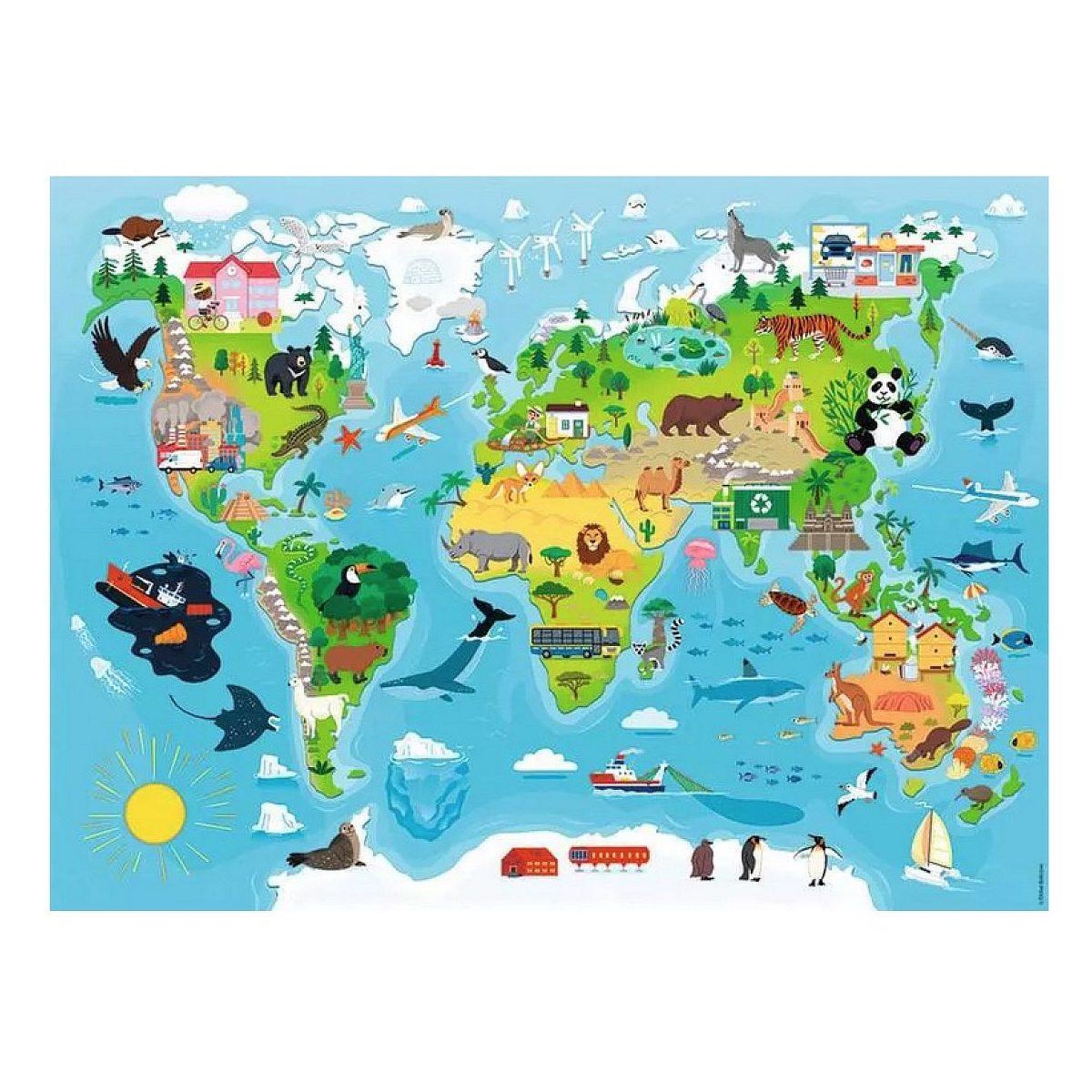 Voir la diapositive 2 : Nathan Puzzle enfant des 5 ans - puzzle kididoc - sauvons la planète