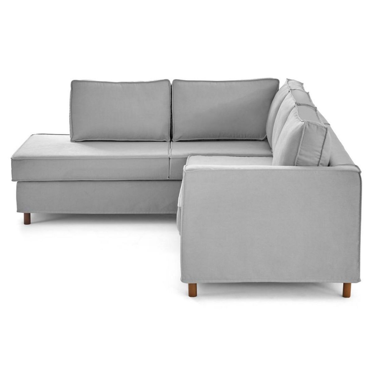 LISA DESIGN Jake - canapé déhoussable d'angle gauche 5 places en tissu