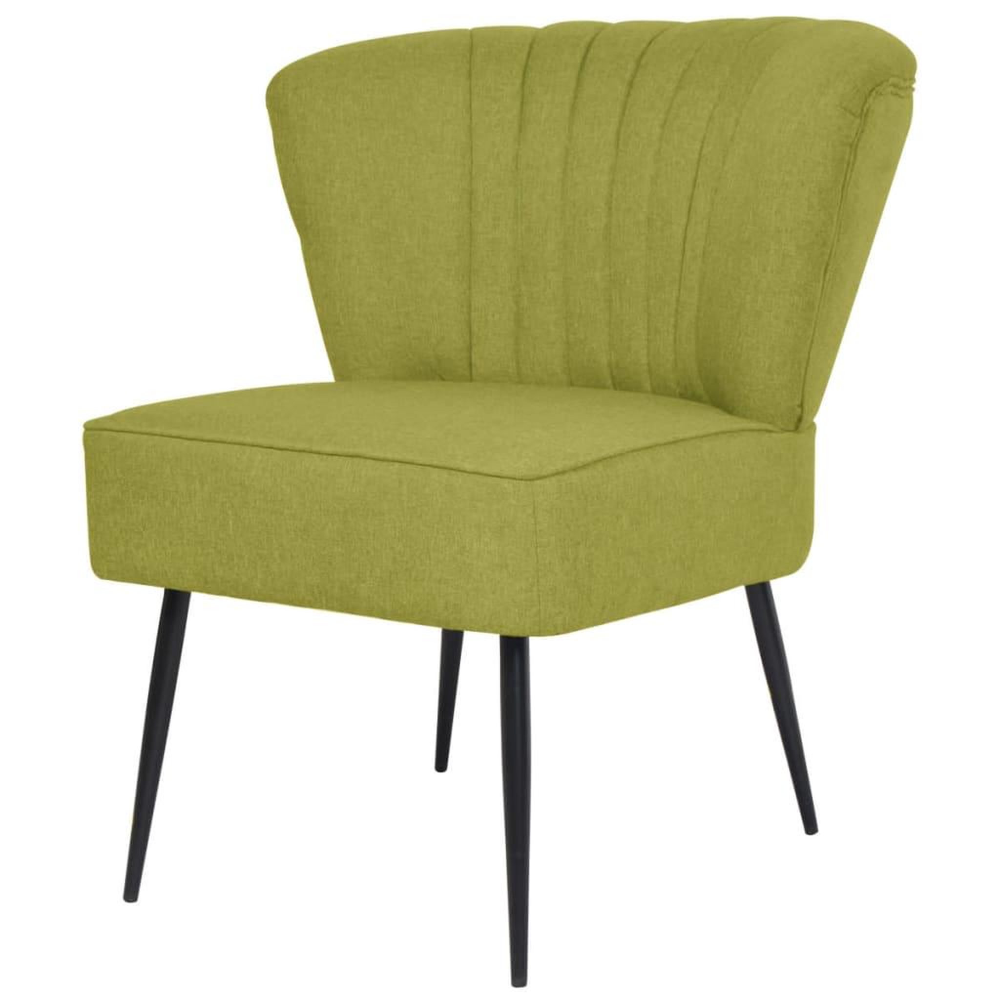 Voir la diapositive 1 : VIDAXL Chaise de cocktail Vert Tissu
