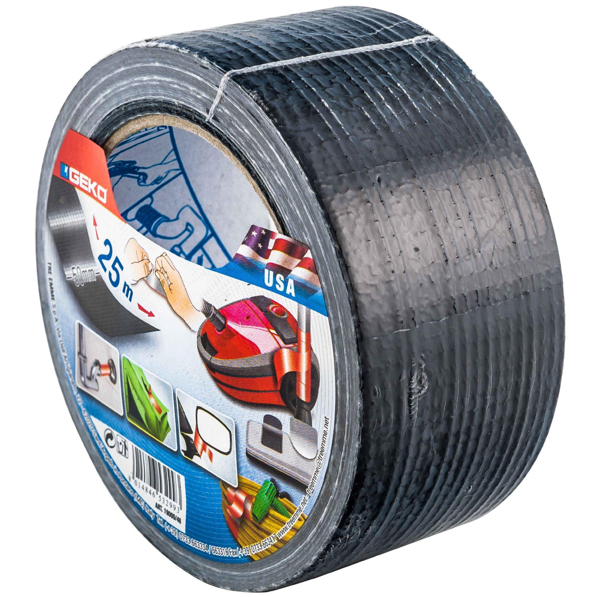 Voir la diapositive 3 : Geko Bande adhésive toilée plastifiée.