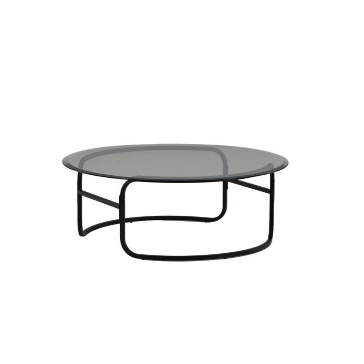Paris Prix Table Basse Design en Verre  Lomma  110cm Noir