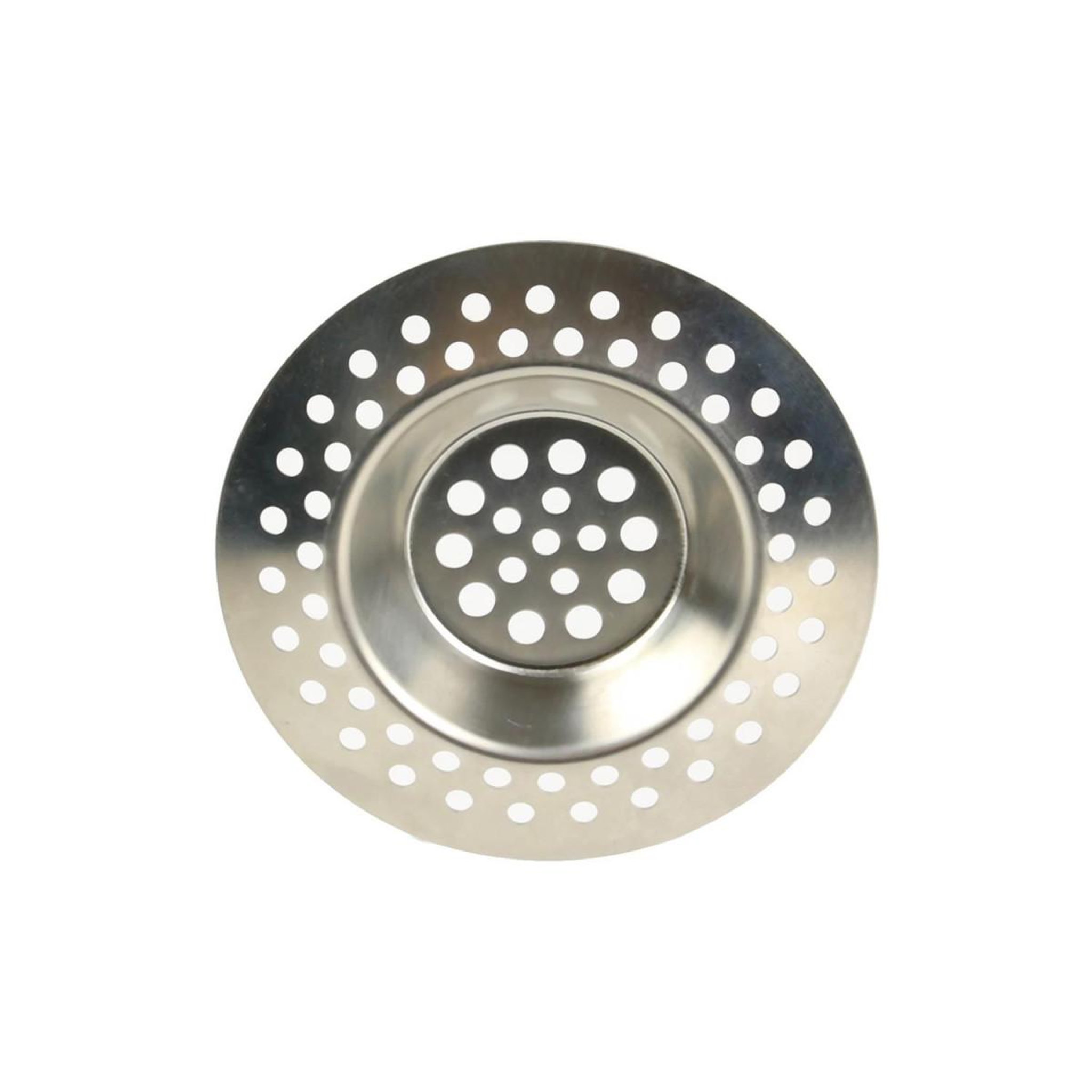 Voir la diapositive 2 : Je cherche une idee Lot de 2 grilles d'évier & lavabo  inox  7cm gris