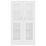 VIDAXL Armoire a vitrine Blanc 82,5x30,5x150 cm Agglomere