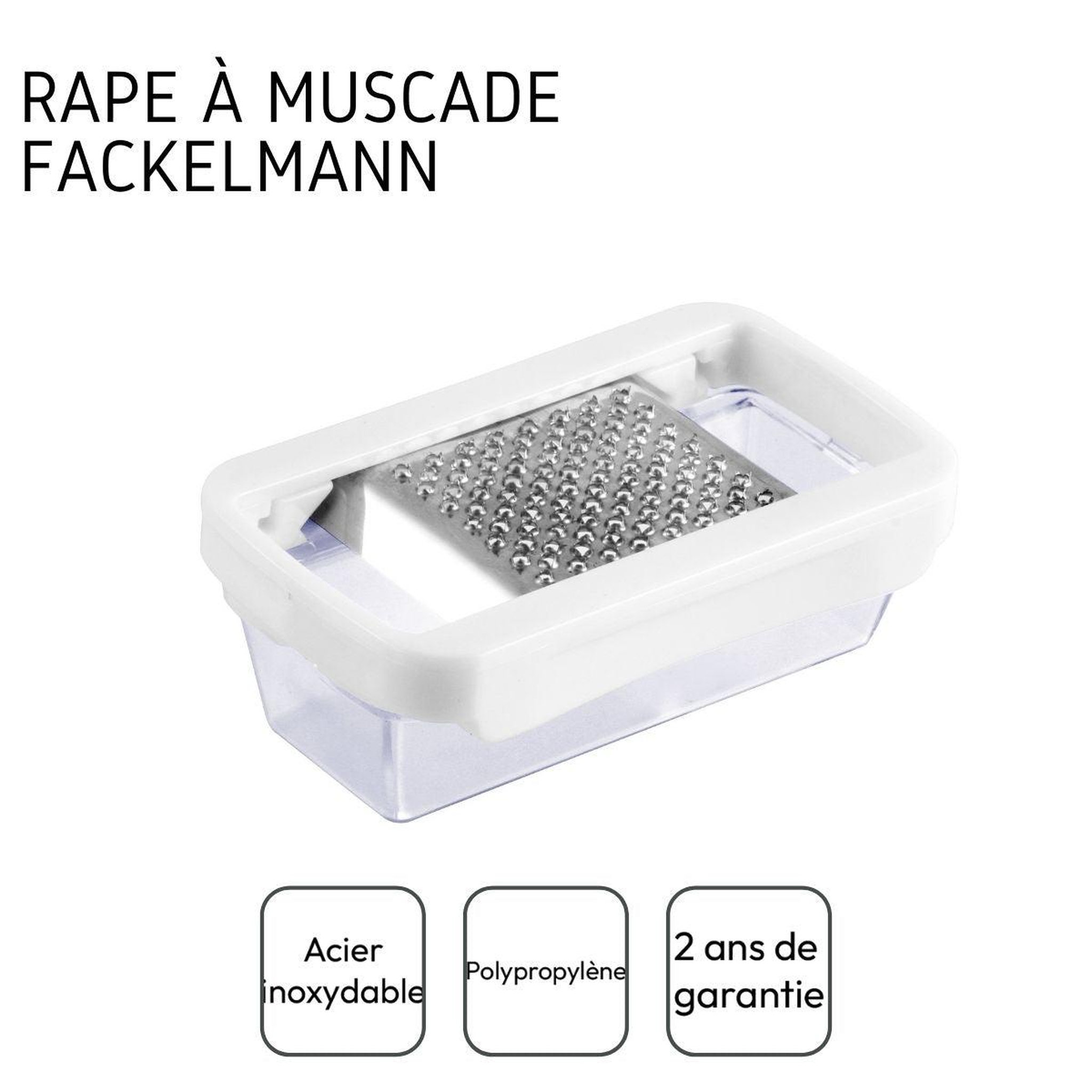 Voir la diapositive 4 : Fackelmann Râpe noix de muscade 10 cm fackelmann handmade tradition