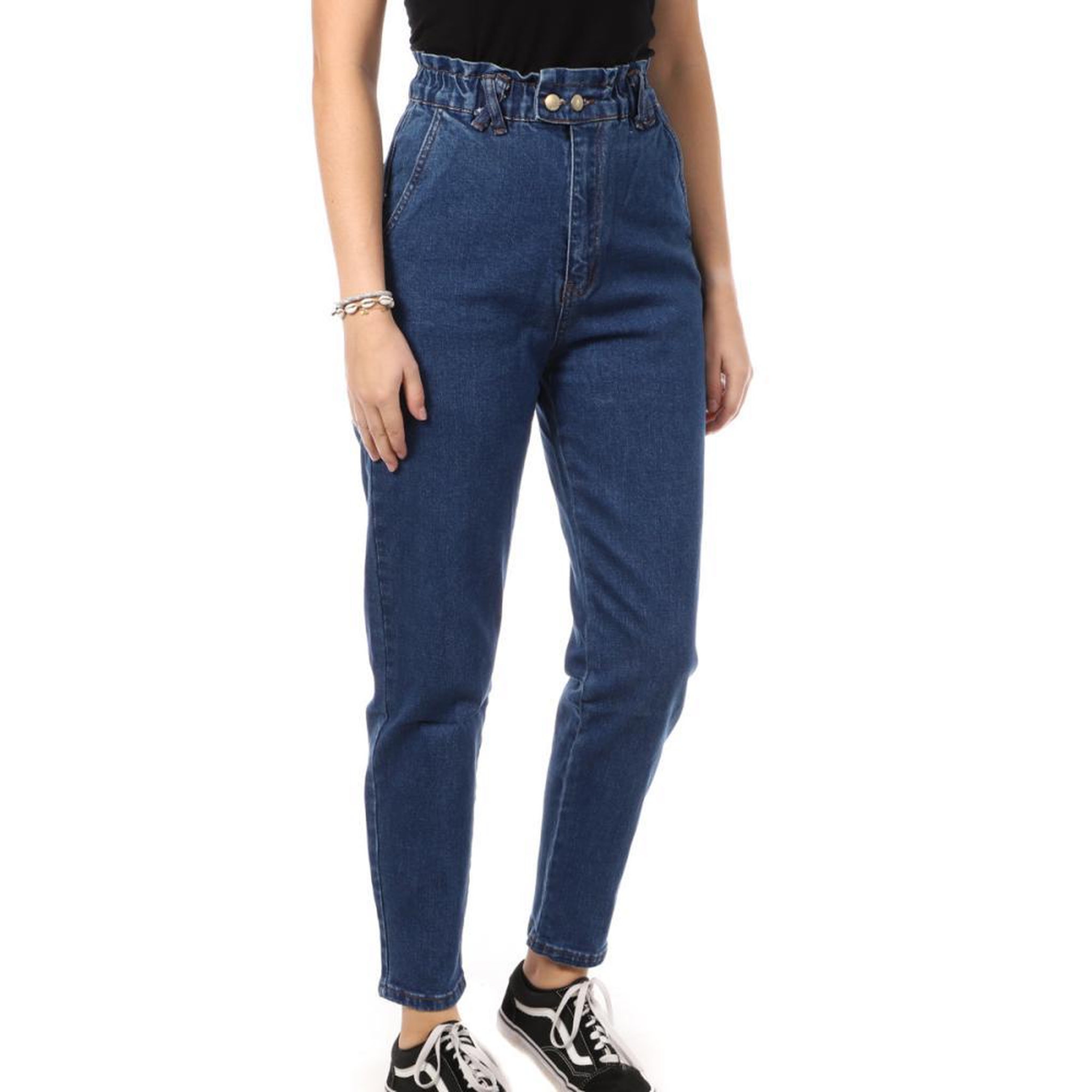 MONDAY PREMIUM Jean  Femme Monday Premium Mom Fit. Coloris disponibles : Bleu