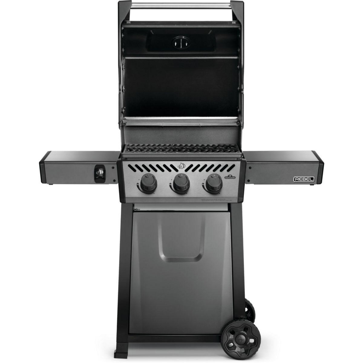 NAPOLEON Barbecue gaz Freestyle F365PGT-FR gris noir 3 brûleurs sur chariot, 51x45 cm