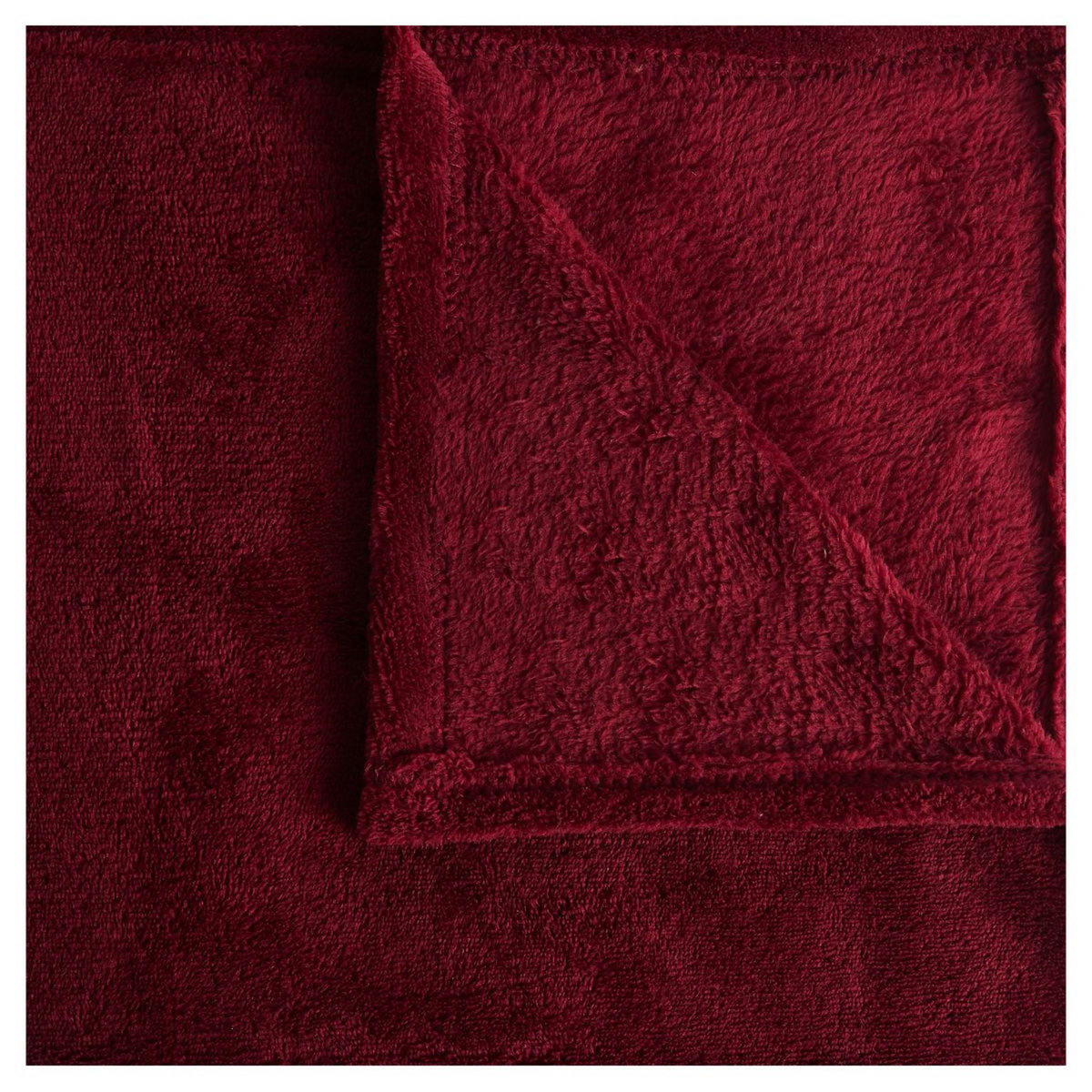 ACTUEL Plaid, couvre-lit, jeté de canapé uni douceur en polyester 240 g/m²