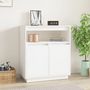 Voir la diapositive 1 : VIDAXL Buffet Blanc 70x34x80 cm Bois massif de pin