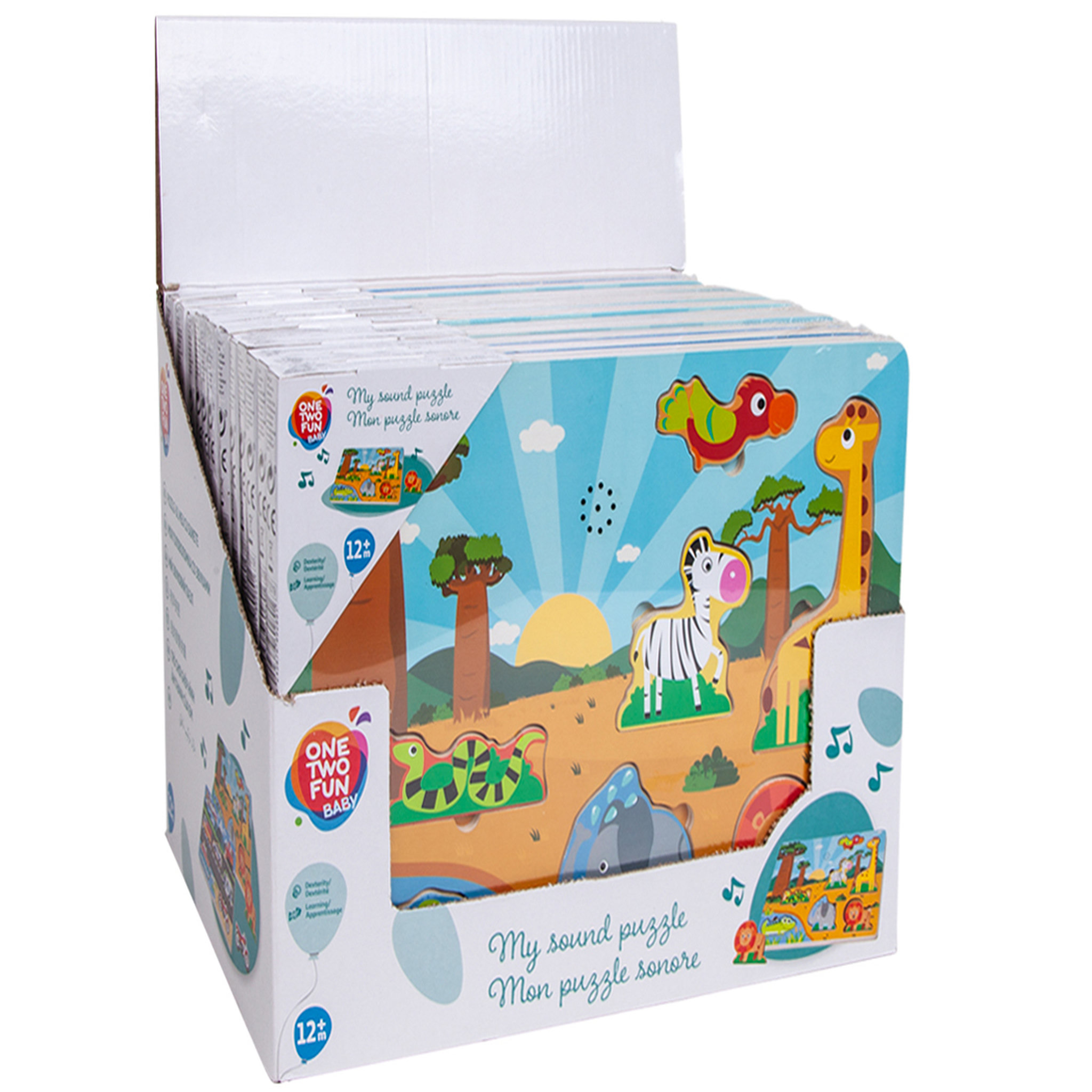 Voir la diapositive 4 : One Two Fun Mon puzzle sonore - dès 12 mois