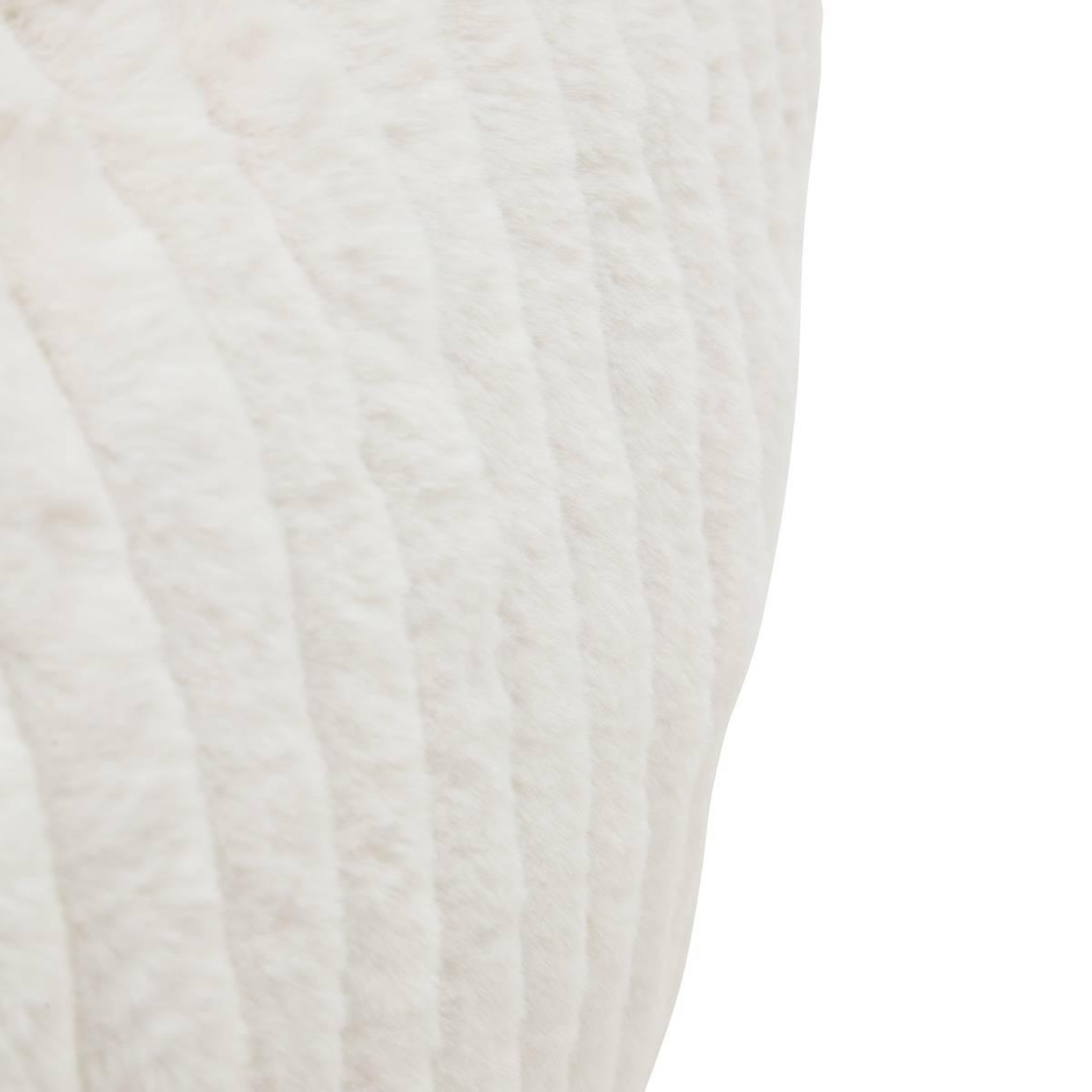 Voir la diapositive 4 : ATMOSPHERA Pouf xl côtelé  muzi  78cm blanc