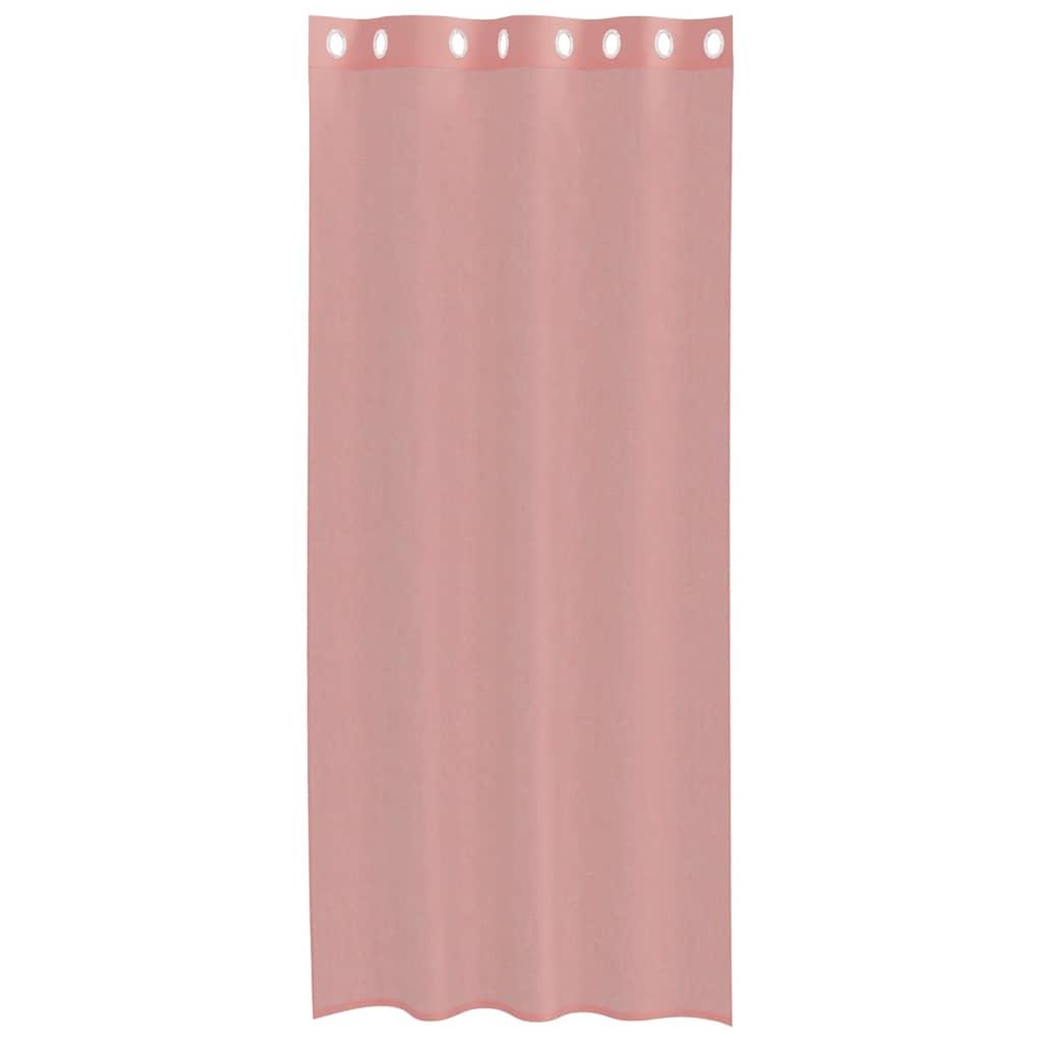 Voir la diapositive 4 : VIDAXL Rideaux en voile avec œillets 2 pcs rose 140x245 cm