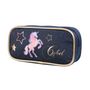 Voir la diapositive 2 : Bagtrotter Trousse scolaire rectangulaire Cybel Cheval Licorne Bleue Bagtrotter