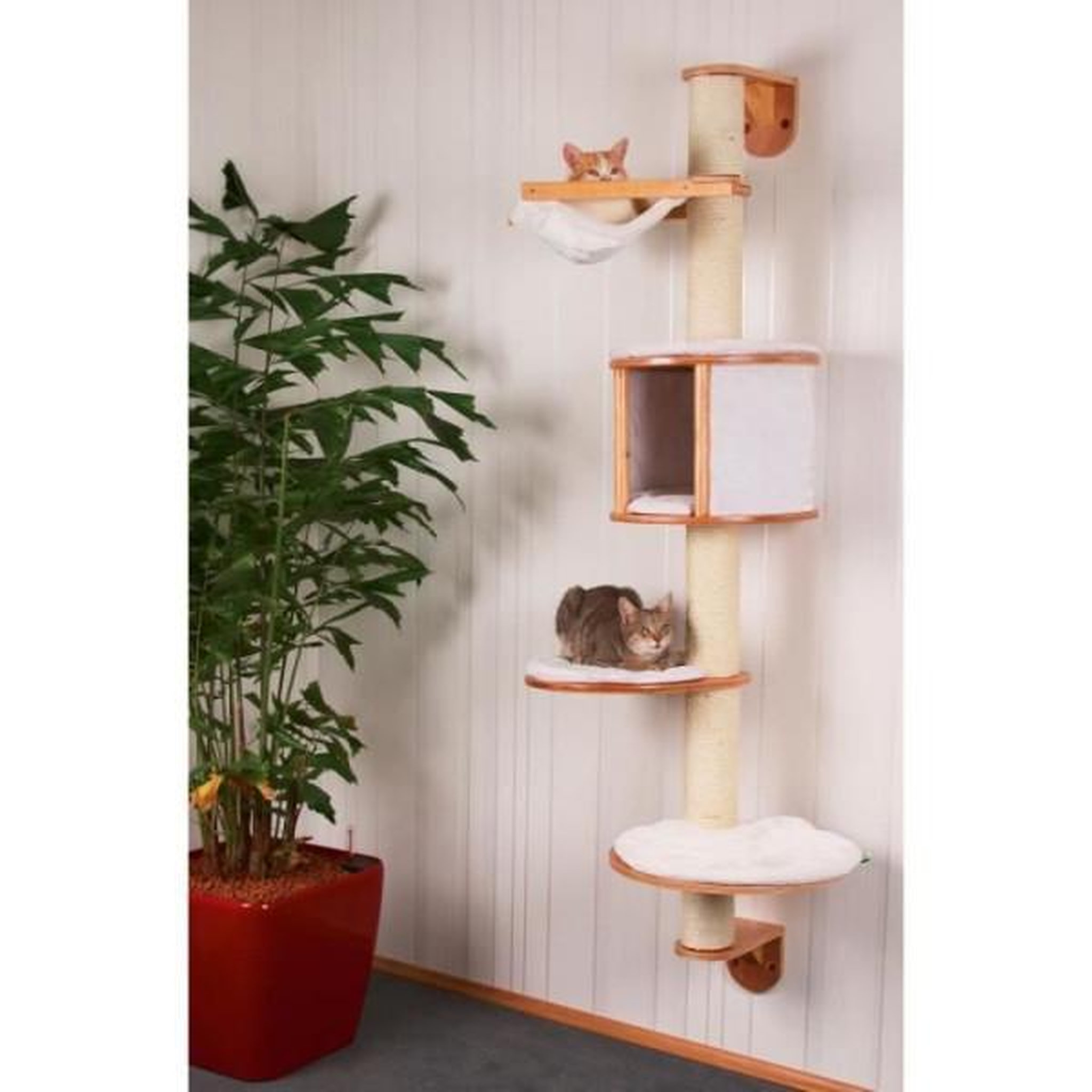 KERBL KERBL - Arbre a chats mural Dolomit 168 cm Blanc 81500