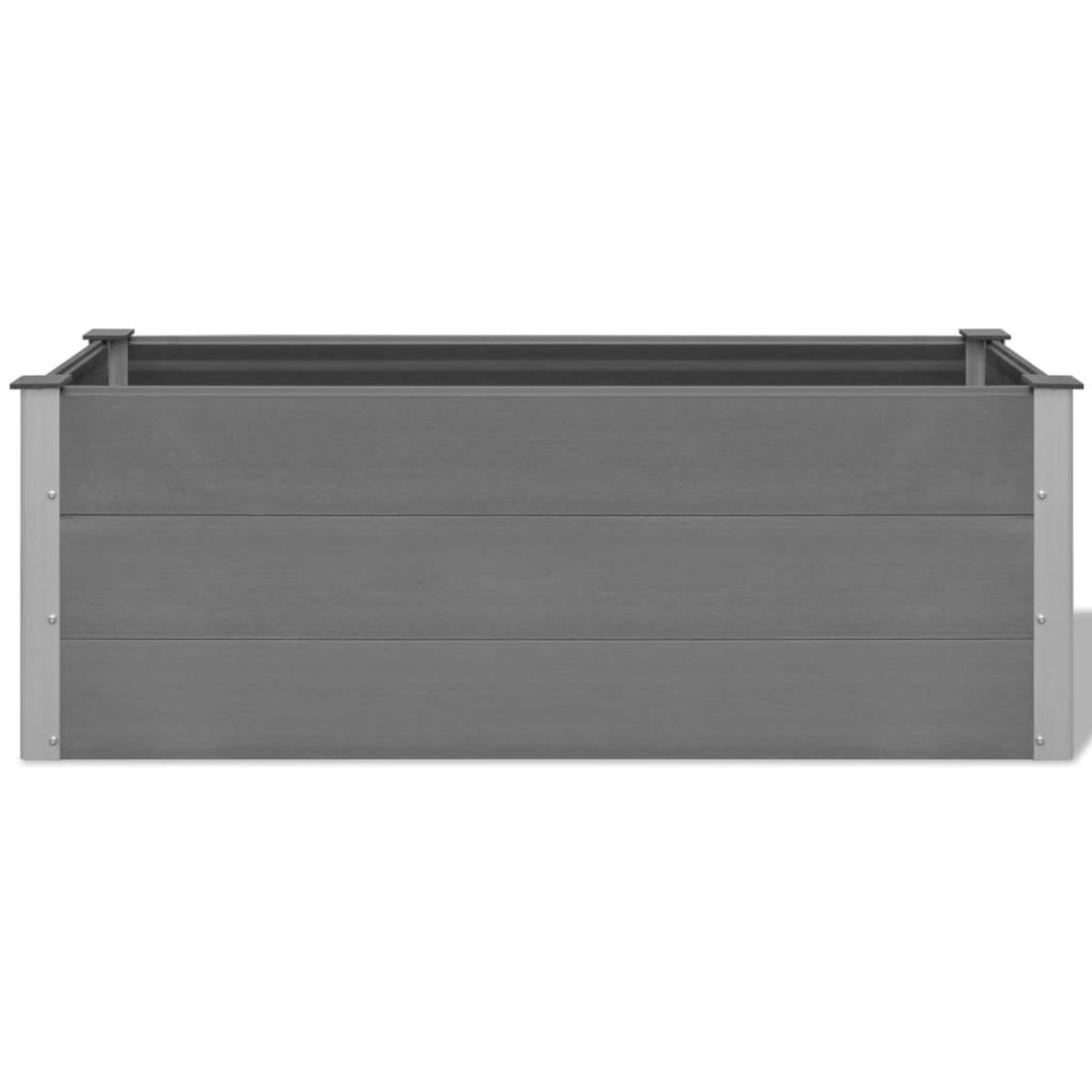 VIDAXL Lit sureleve de jardin WPC 150x50x54 cm Gris