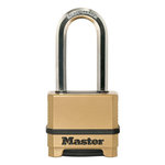 Master lock Cadenas Haute Sécurité [Combinaison] [Zinc] [Anse XL] [Extérieur] M175EURDLH