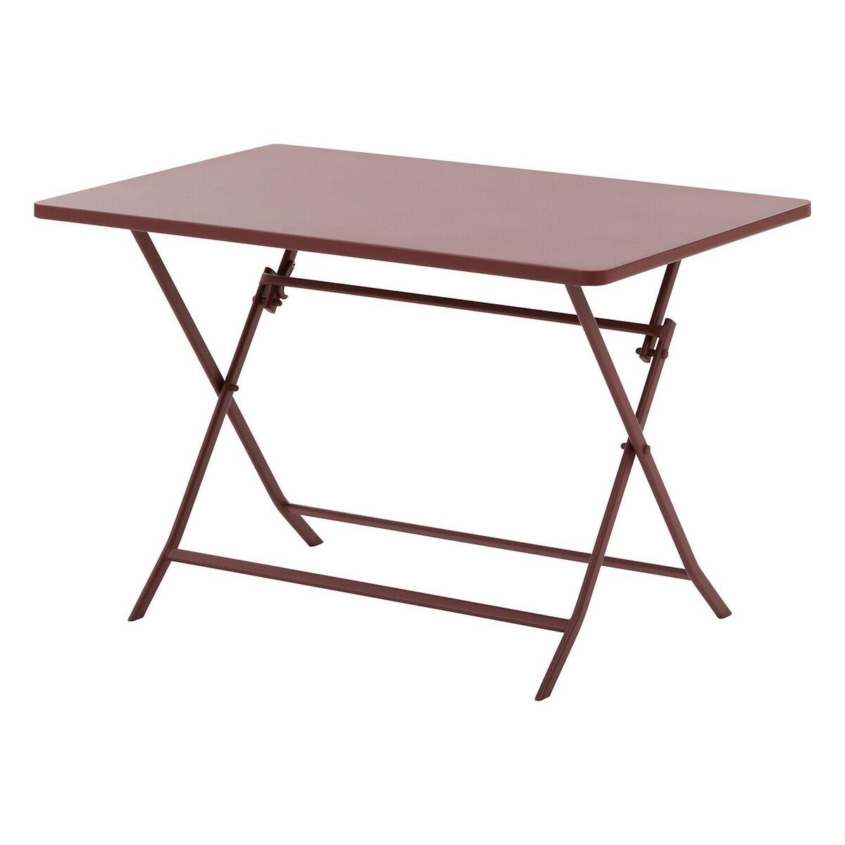 HESPERIDE Table de jardin pliante rectangulaire 4 places GREENSBORO - Lie de vin