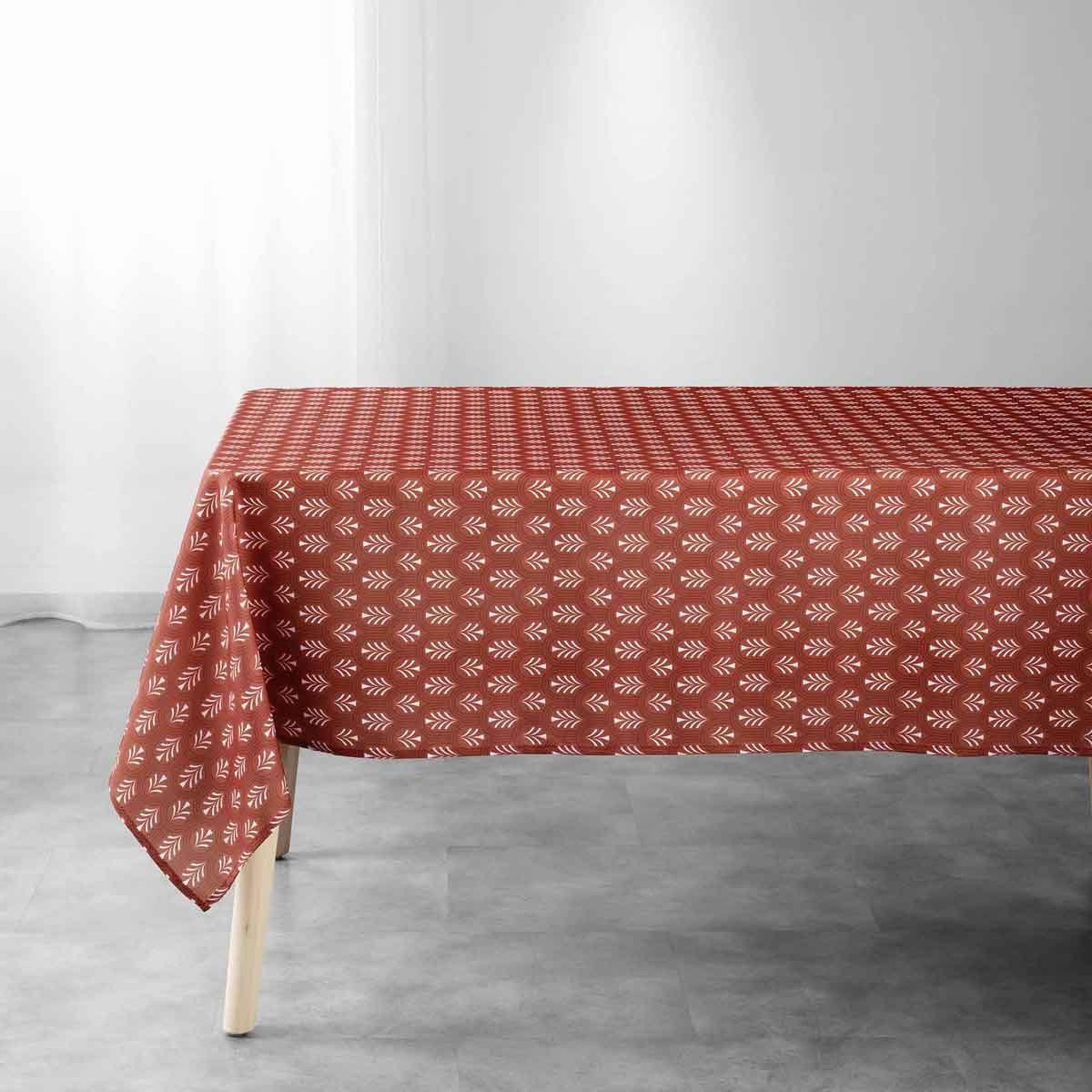 Voir la diapositive 1 : Douceur d'Intérieur Nappe Imprimée  Manuella  145x240cm Terracotta