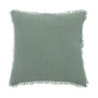 Voir la diapositive 1 : ATMOSPHERA Coussin Nid d'Abeille  Widdy  45x45cm Vert Céladon