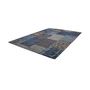 Voir la diapositive 4 : Paris Prix Tapis Tissé Vintage Patchwork  Symphony  Bleu