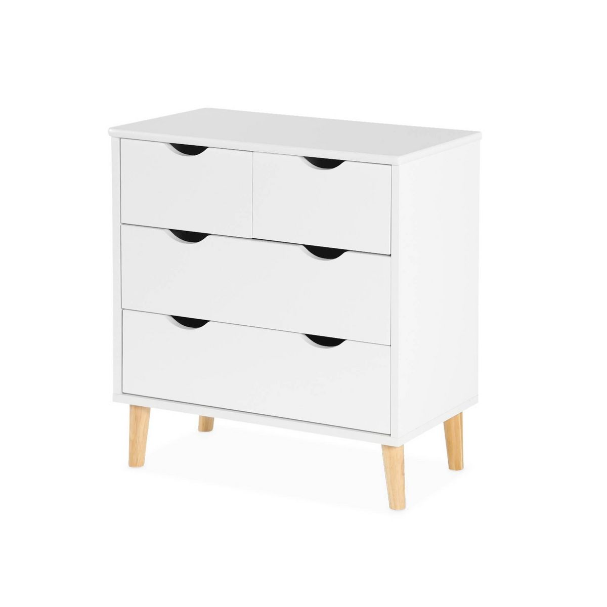 SWEEEK Commode pour enfant. 4 tiroirs. pieds en pin