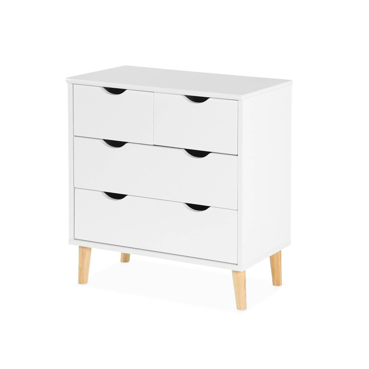 SWEEEK Commode pour enfant. 4 tiroirs. pieds en pin