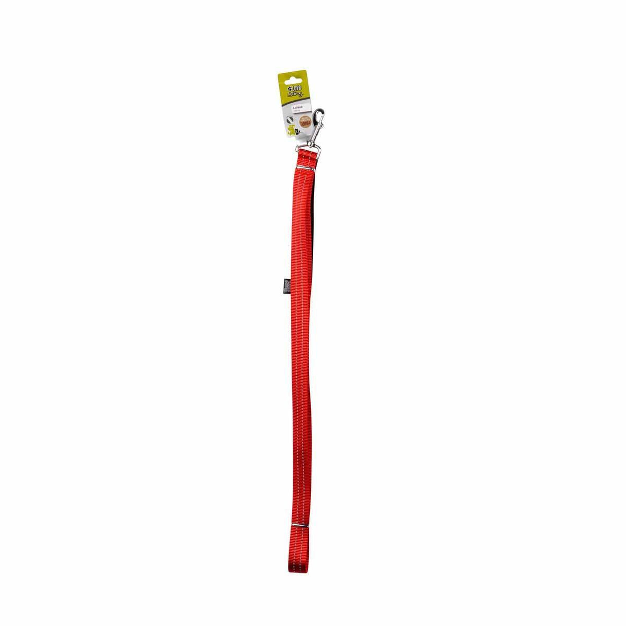Voir la diapositive 2 : LOVE STORY Laisse pour chien  couture réfléchissante  120cm rouge