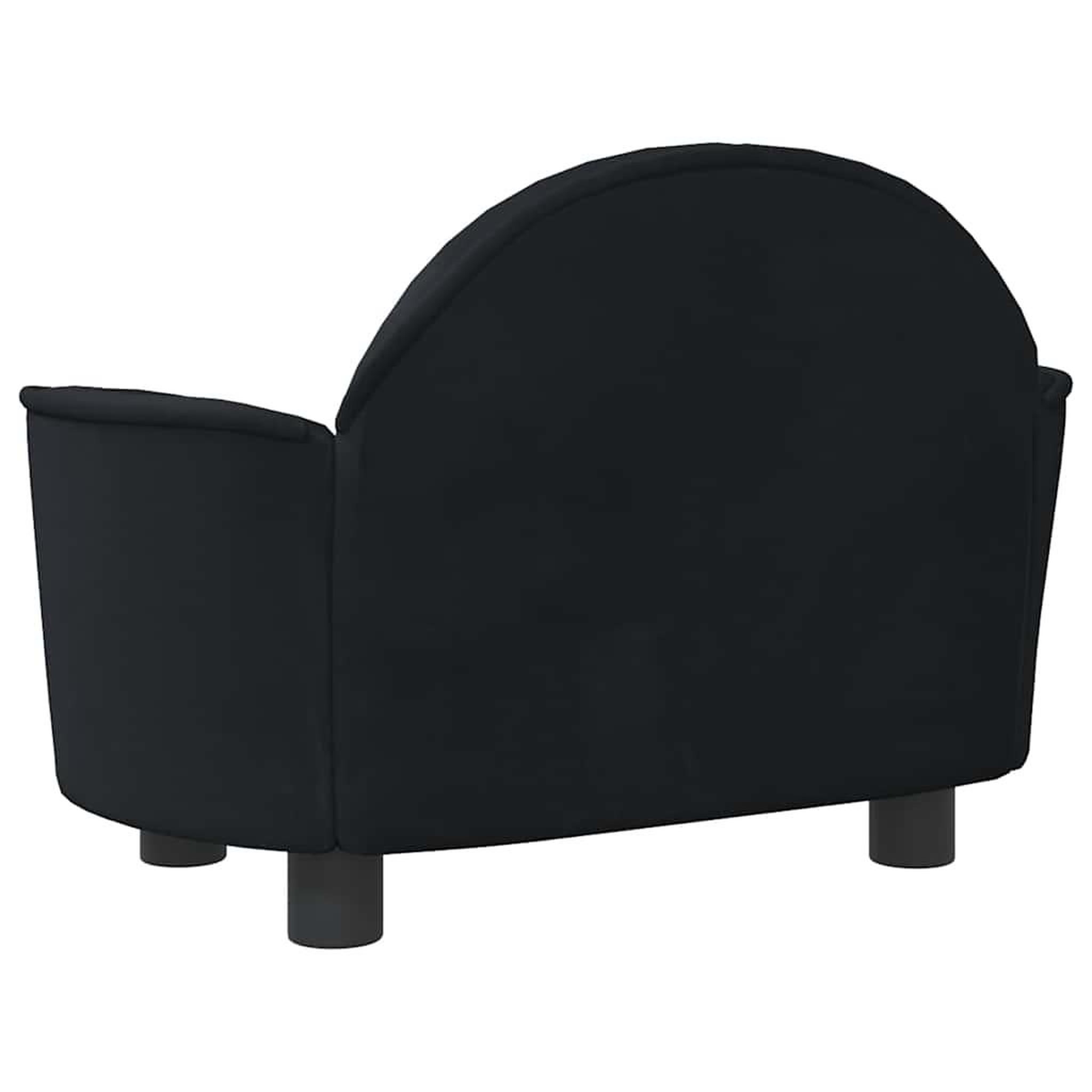Voir la diapositive 5 : VIDAXL Lit pour chien noir 66x40x45 cm velours