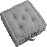 Les Ateliers du Linge Coussin matelas 100% coton 170g pika. Coloris disponibles : Rouge, Jaune, Gris