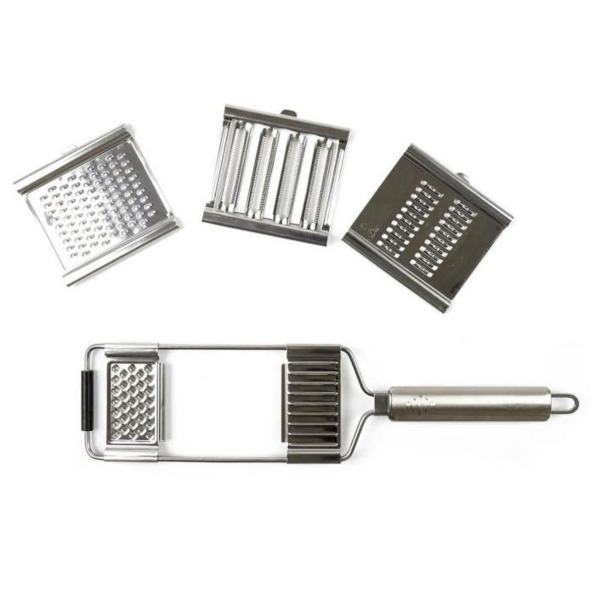 Paris Prix Râpe à Légumes  3 Lames Amovibles  38cm Argent