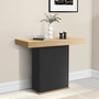 Voir la diapositive 3 : ID MARKET Table console extensible EDEN 10 personnes 235 cm bois et noir