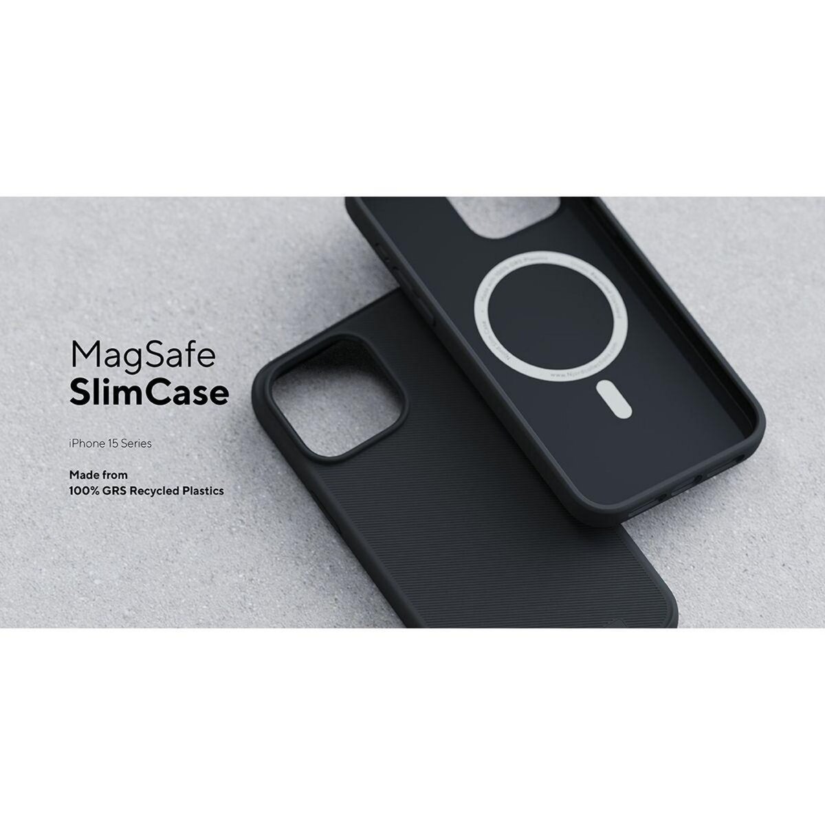NJORD Coque iPhone 15 MagSafe Dark Grey