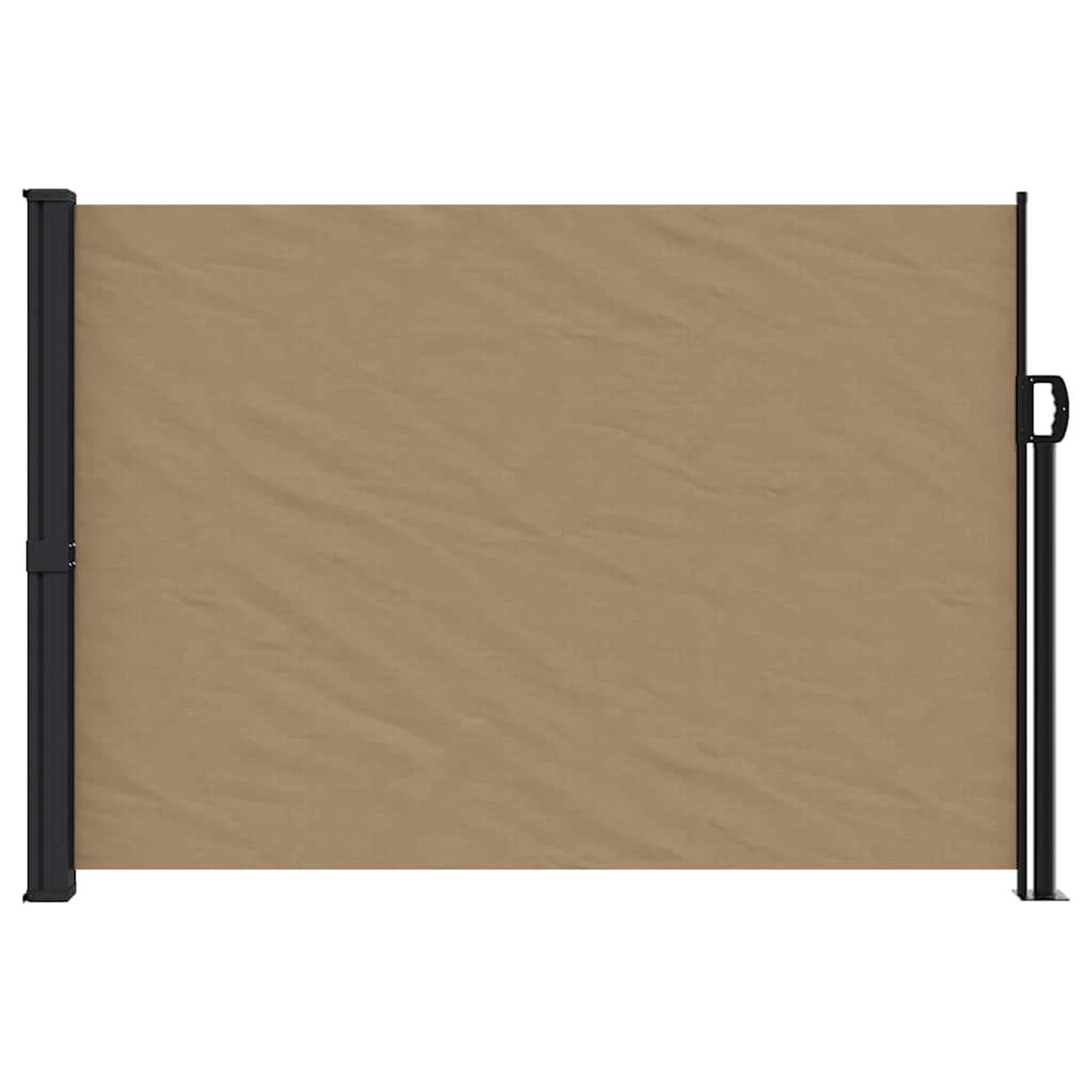 Voir la diapositive 3 : VIDAXL Auvent lateral retractable taupe 140x600 cm
