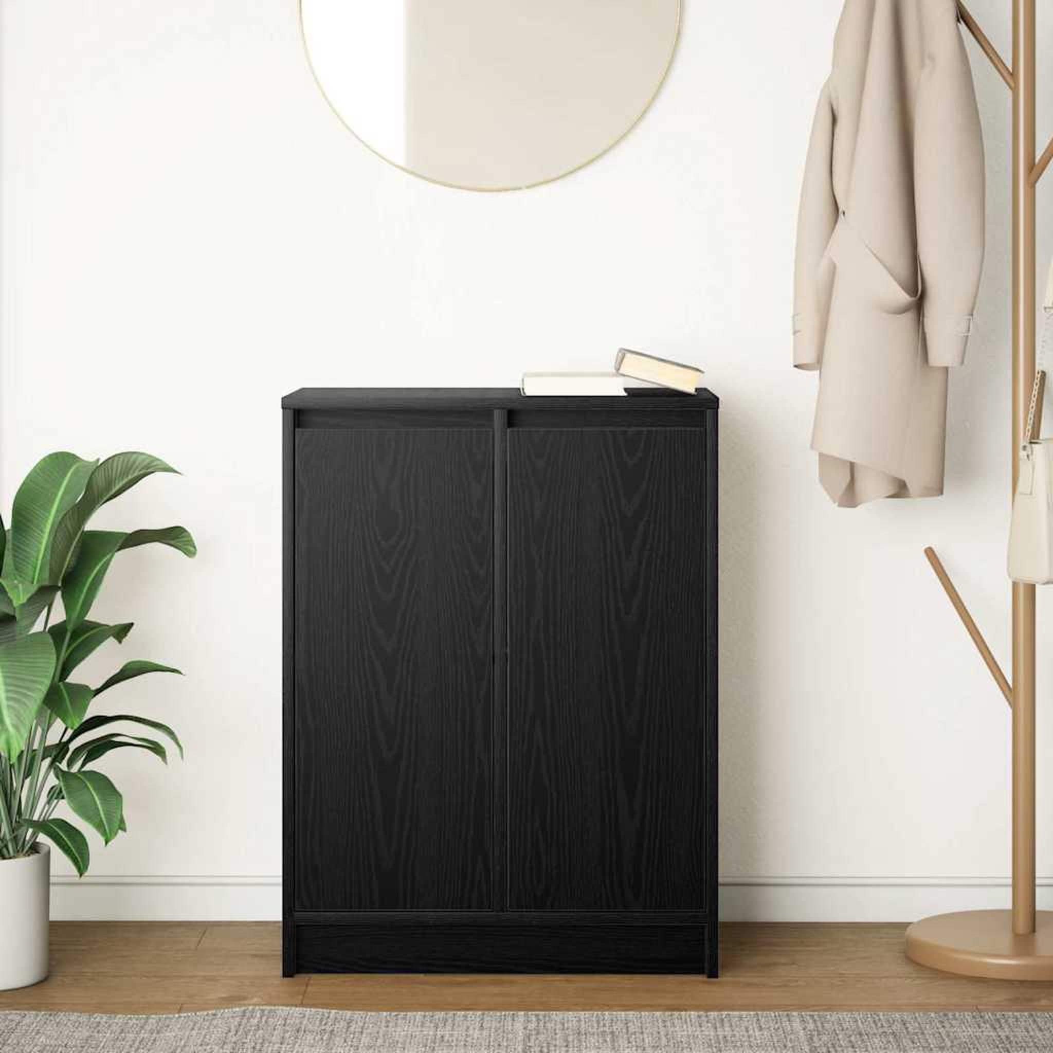 Voir la diapositive 3 : VIDAXL Buffet chene noir 57x34x76 cm bois d'ingenierie