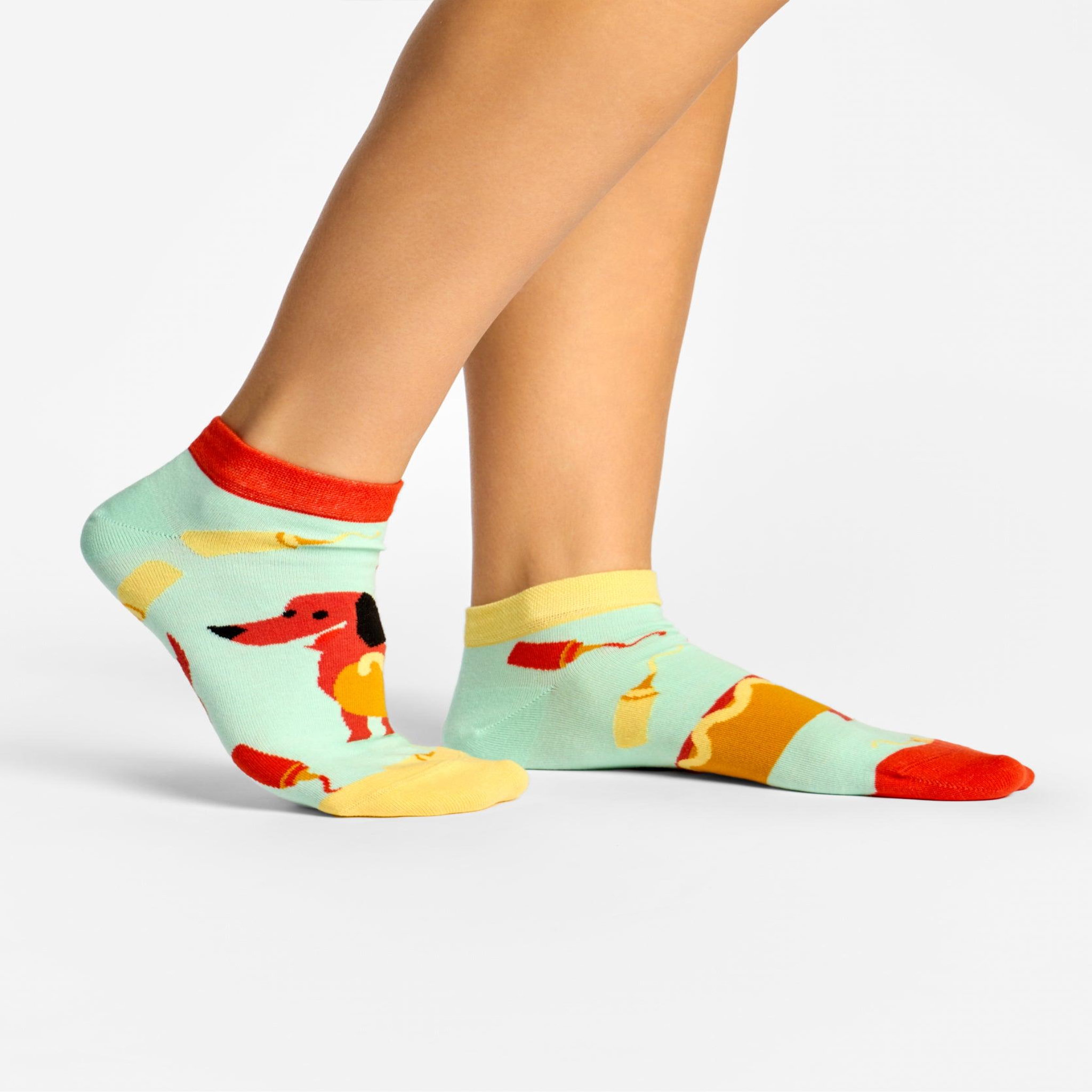 Voir la diapositive 3 : DEDOLES Socquettes teckel hotdog