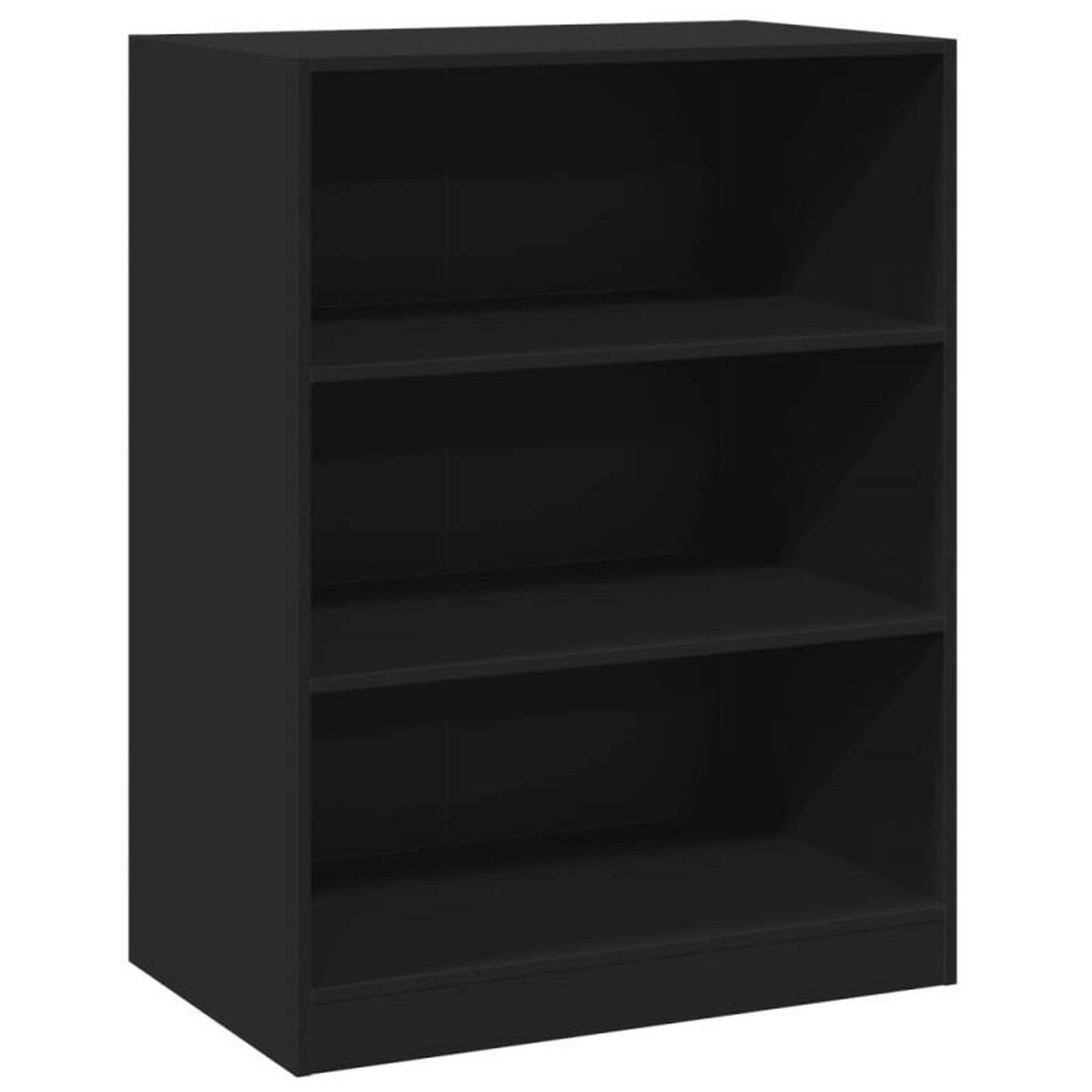 Voir la diapositive 2 : VIDAXL Garde robe noir 77x48x102 cm bois d ingénierie