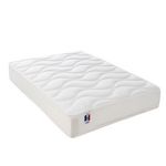 IDLITERIE Matelas à mémoire de forme DIMAIME avec soutien ferme, fabriqué en France. Coloris disponibles : Blanc