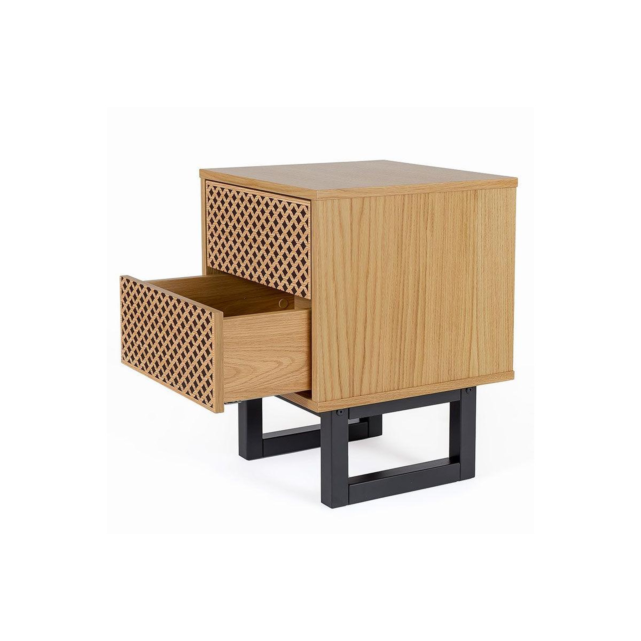 Voir la diapositive 4 : Paris Prix Table de chevet design en bois  camden  53cm naturel