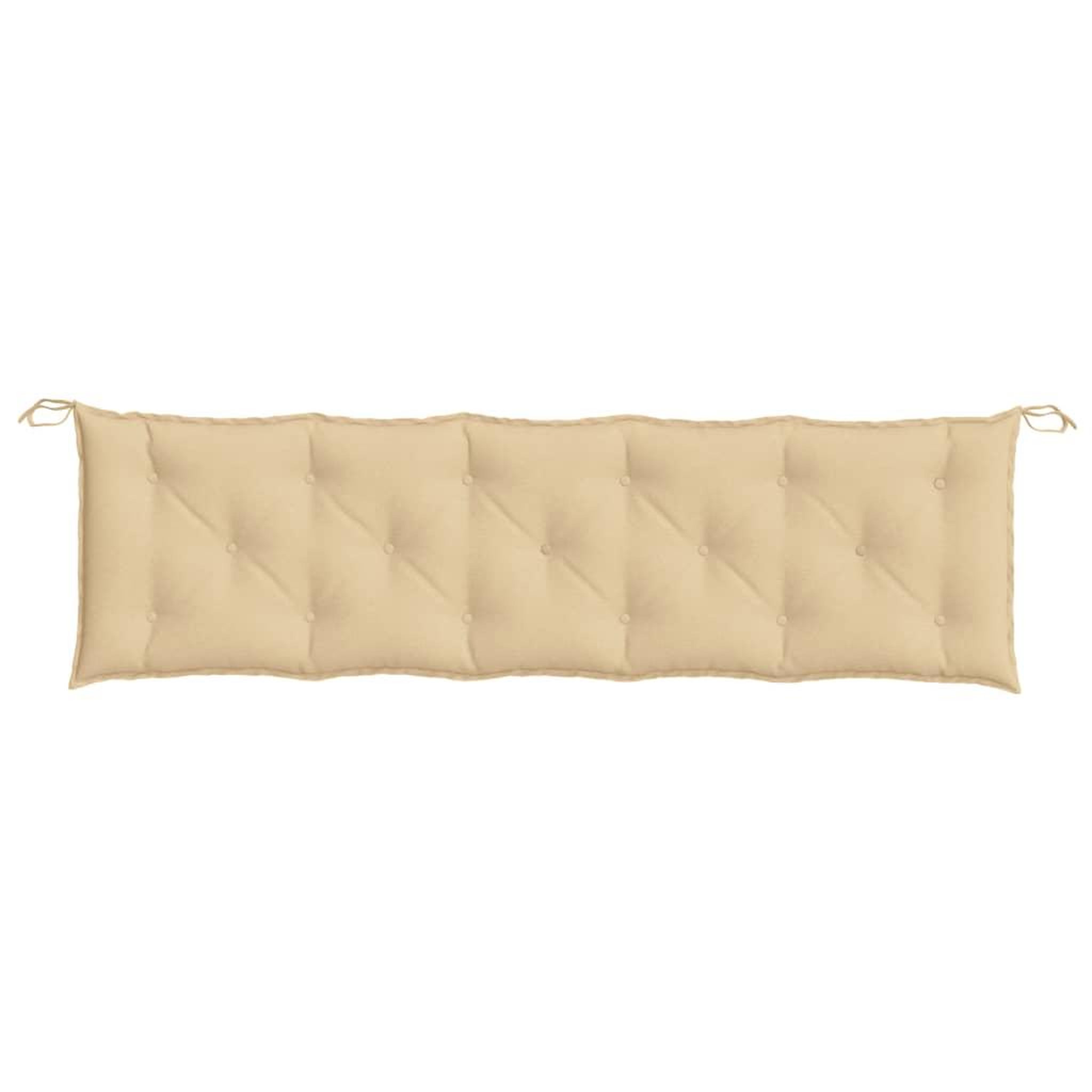 Voir la diapositive 4 : VIDAXL Coussin de banc de jardin beige melange 180x50x7 cm tissu
