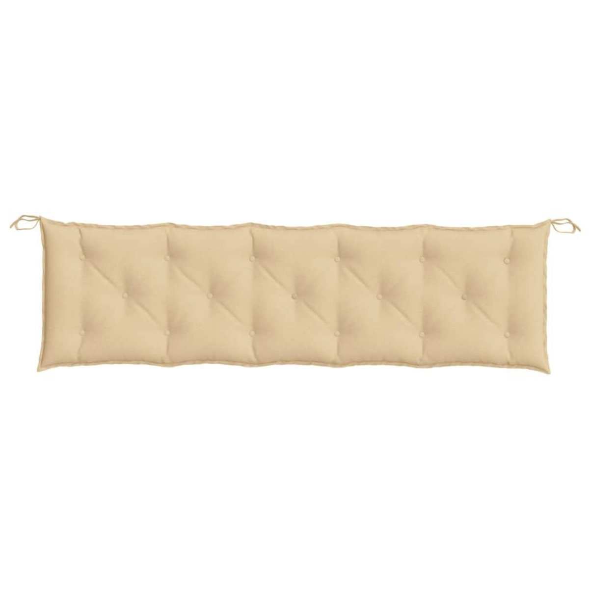 VIDAXL Coussin de banc de jardin beige melange 180x50x7 cm tissu