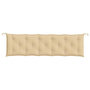 Voir la diapositive 4 : VIDAXL Coussin de banc de jardin beige melange 180x50x7 cm tissu