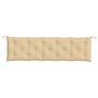Voir la diapositive 4 : VIDAXL Coussin de banc de jardin beige melange 180x50x7 cm tissu