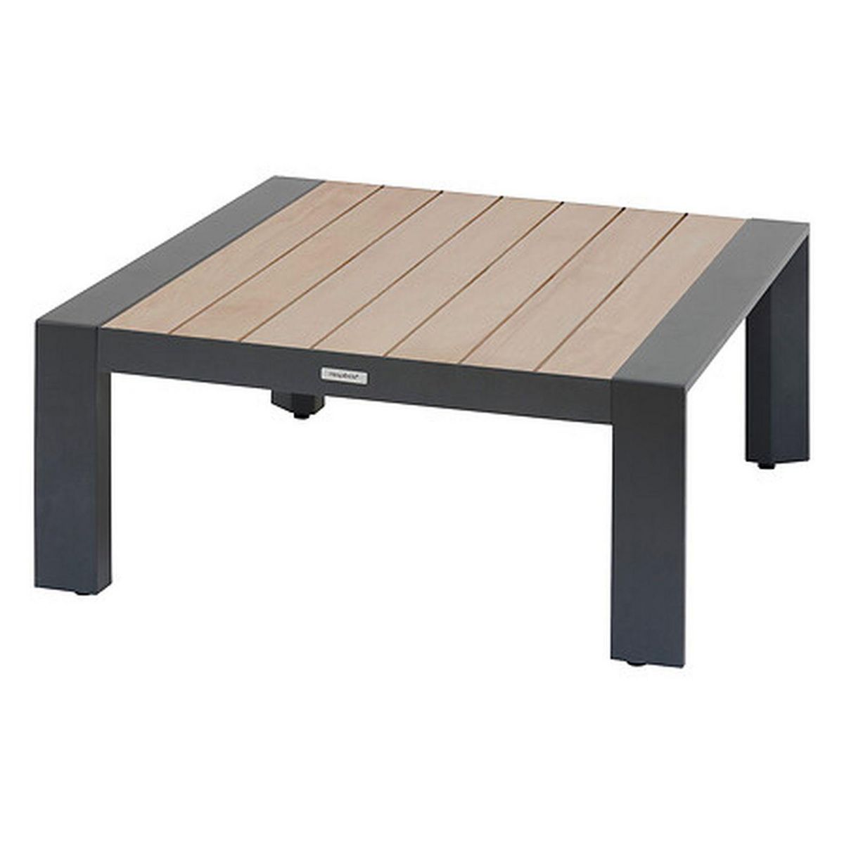 HESPERIDE Salon de jardin d'angle en aluminium 5 places EVASION