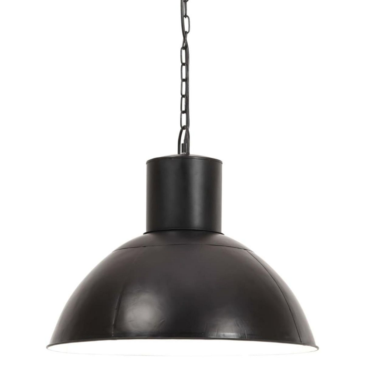 VIDAXL Lampe suspendue 25 W Noir Rond 48 cm E27