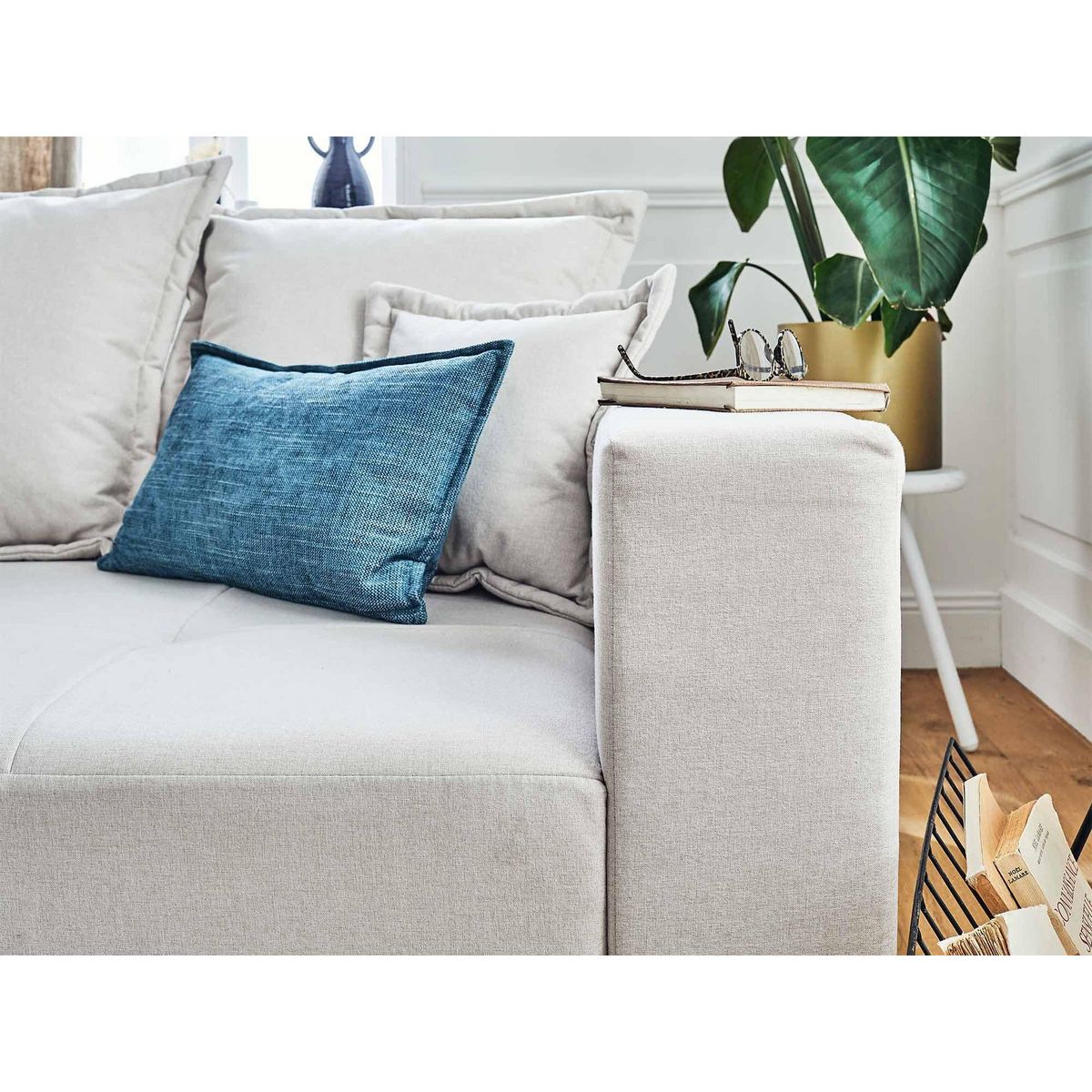 LISA DESIGN Lys - canapé droit 4 places - en tissu