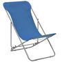 Voir la diapositive 2 : VIDAXL Chaises de plage pliables lot de 2 Acier et tissu oxford Bleu