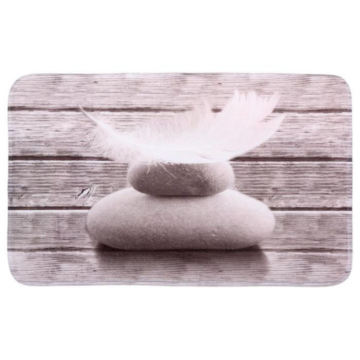 ATMOSPHERA Tapis Microfibre  Marin  50x80cm Rose