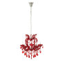 Voir la diapositive 1 : Paris Prix Lustre en Verre  Antique  57cm Rouge