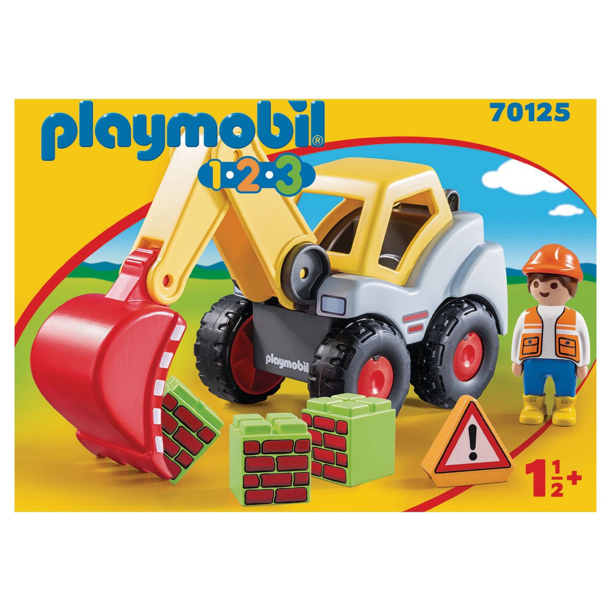 PLAYMOBIL 70125 - 1.2.3 -  Pelleteuse